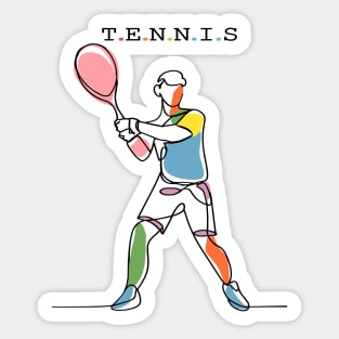 Tennis Sport Sticker